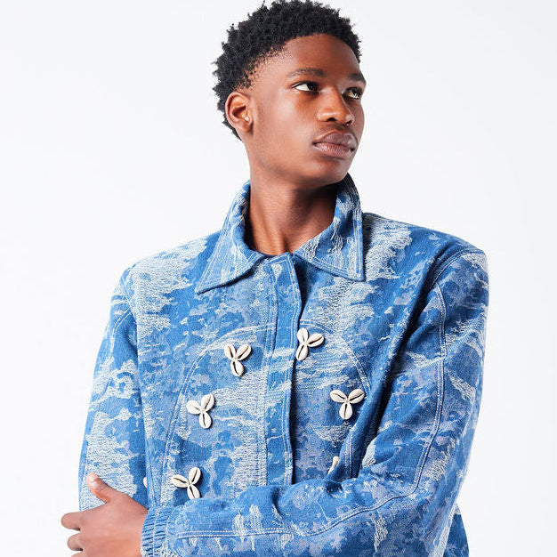 The Wave Shift Denim Shell Set