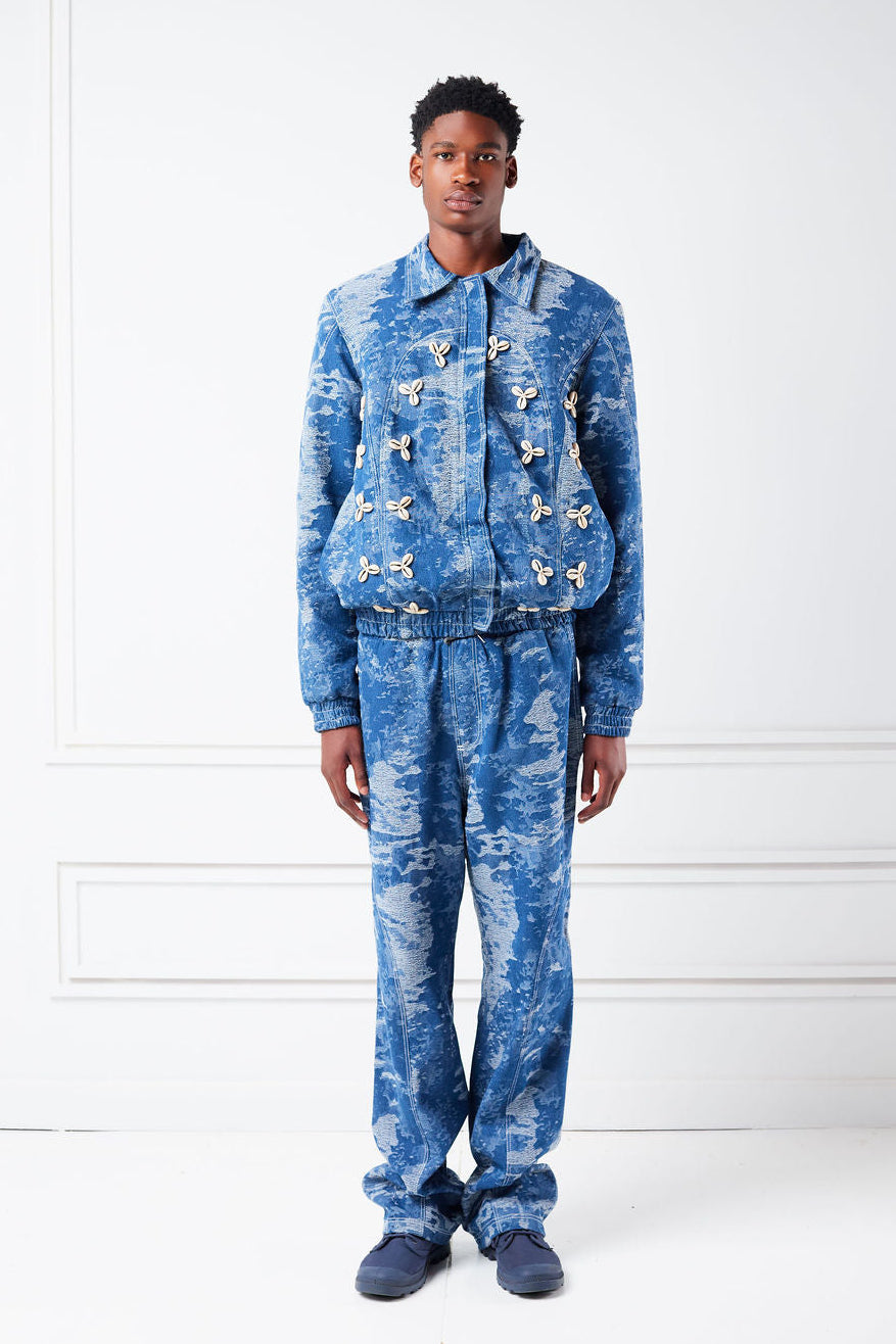 The Wave Shift Denim Shell Set