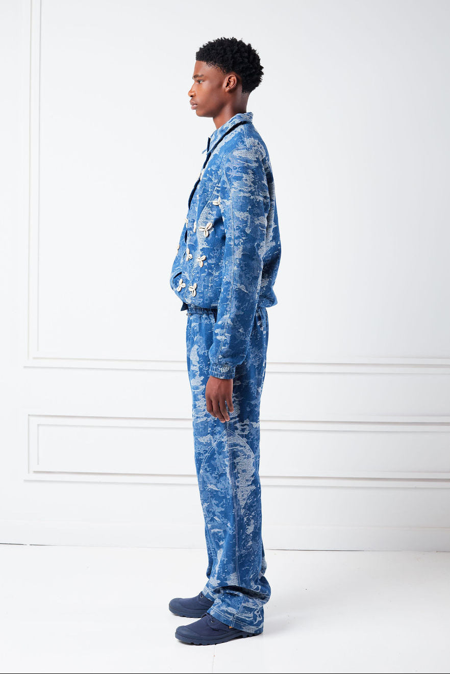 The Wave Shift Denim Shell Set